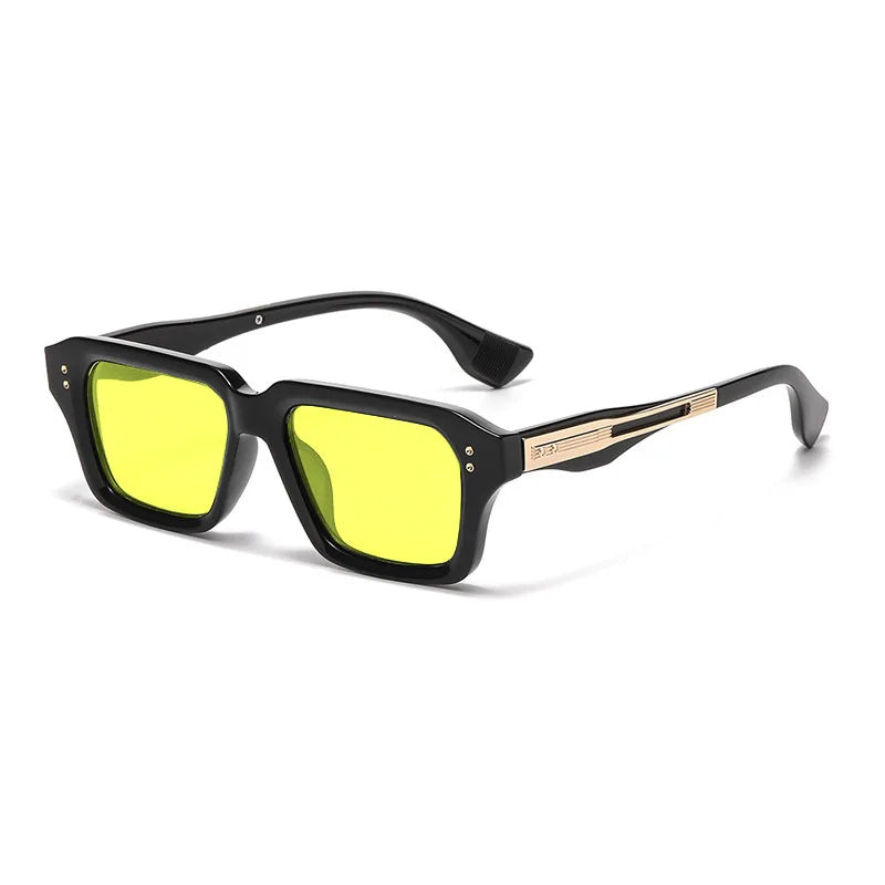 Square Rivet Sunglasses — Vintage Unisex UV400
