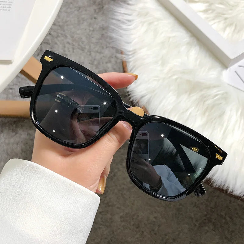 Nouvelles Lunettes de Soleil de Luxe pour Femmes, Marque Designer, Vintage Sexy, Monture Noire, Protection UV400, Oculos De Sol