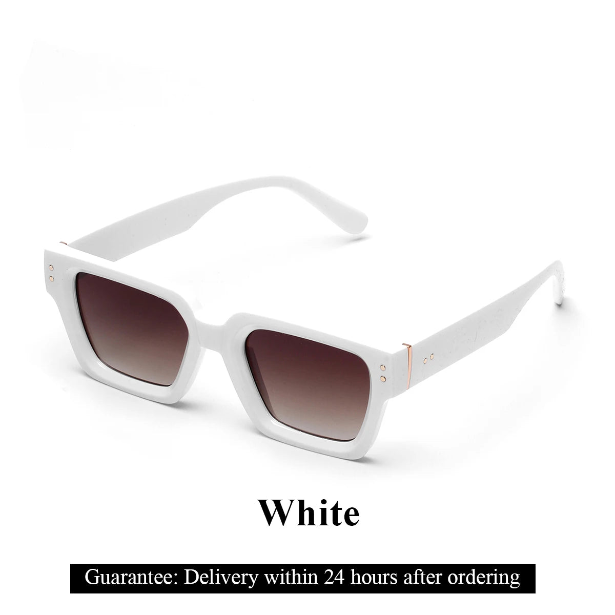 Ruiao Luxury Square Sunglasses for Men – Designer Black Shades UV400
