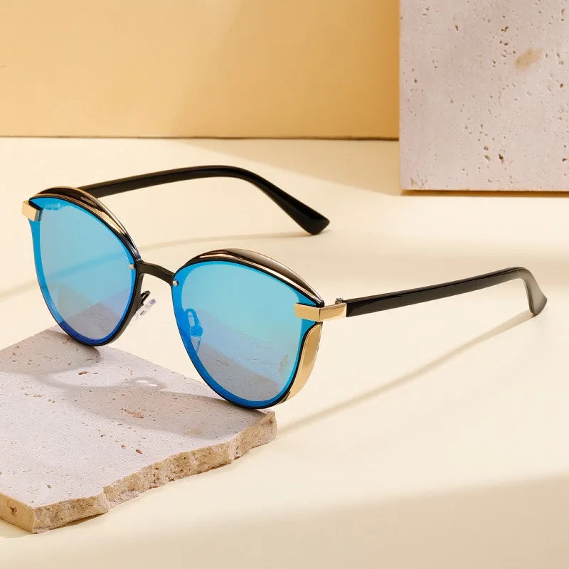 Lunettes de soleil polarisées pour femme de luxe rondes, lunettes de soleil pour femme, nuance, lunettes de soleil femme