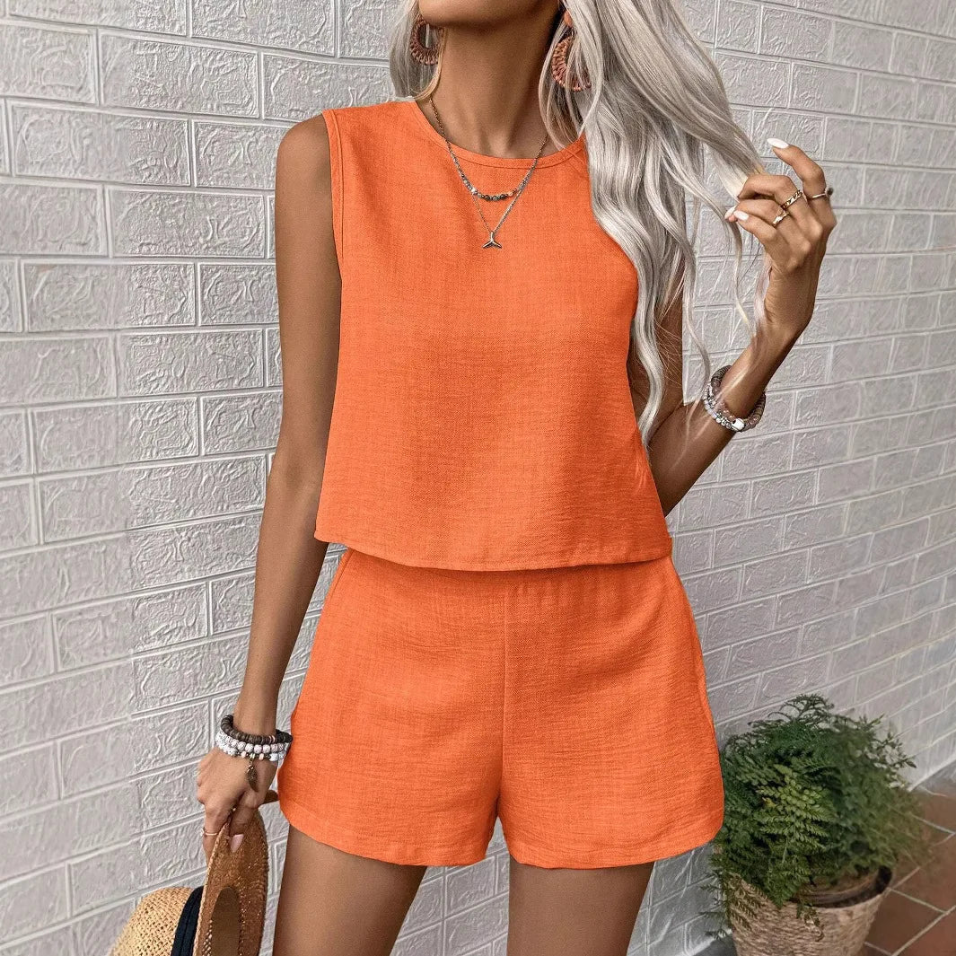 Women's Loose Tank & Shorts Set – Casual Summer