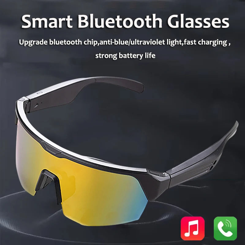 Lunettes Intelligentes Bluetooth pour Cyclisme et Course, Technologie Audio, Appel à Distance, Casque, Lunettes de Soleil, Sport, Conduite, Musique, Écouteurs Intra-auriculaires