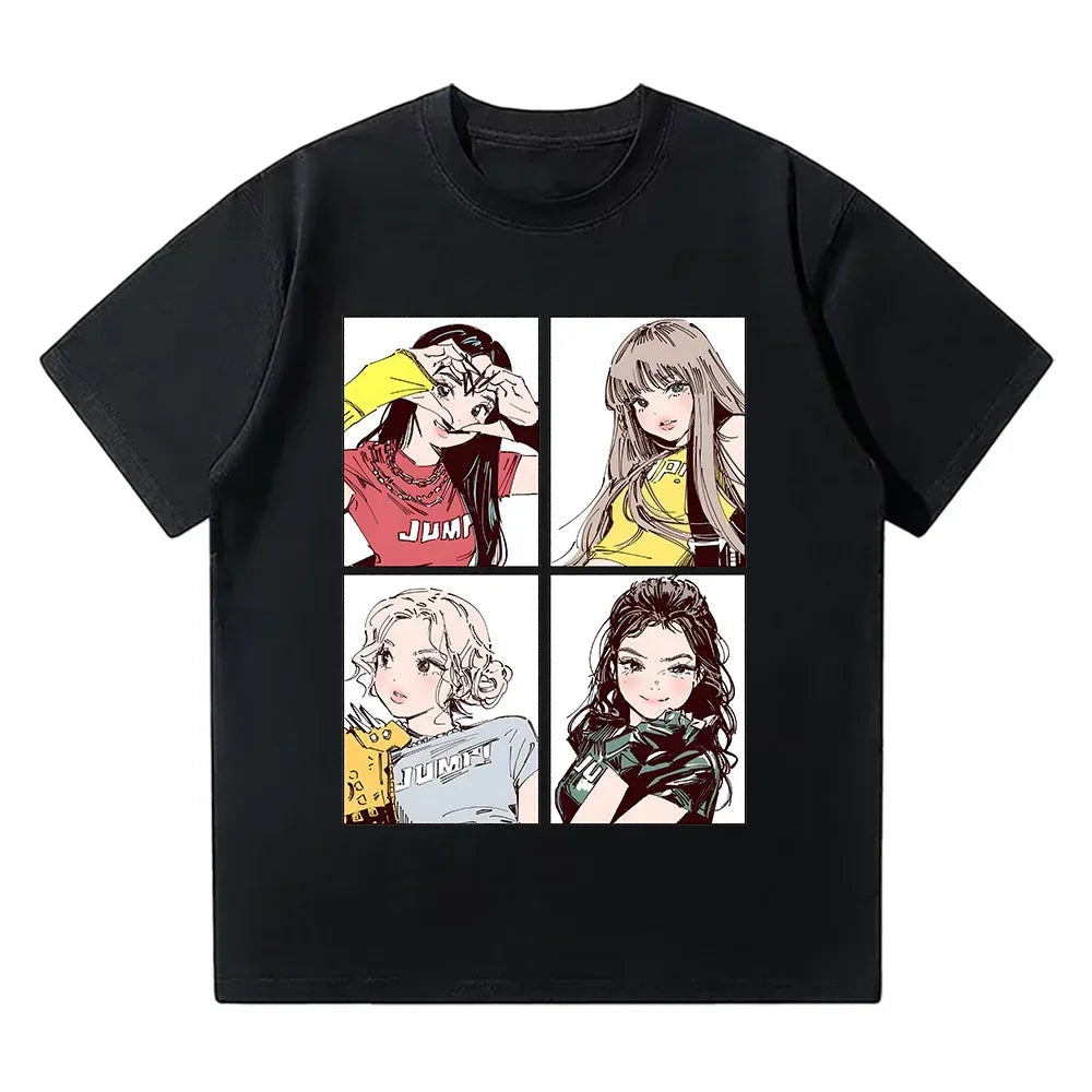 T-shirt Kpop BP Jump 2025 – Femme, Style Y2K, Graphique Anime Festival