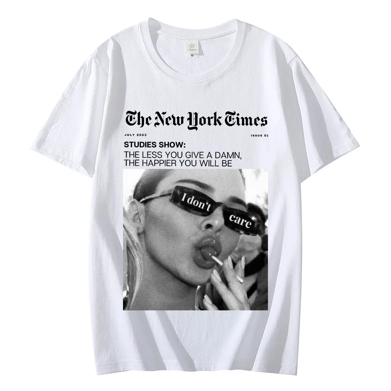Kendall Jenner Print T-shirt Fashion Vintage Aesthetics Short Sleeve T-shirts Men's Women's Casual Comfort Pure Cotton T Shirts
