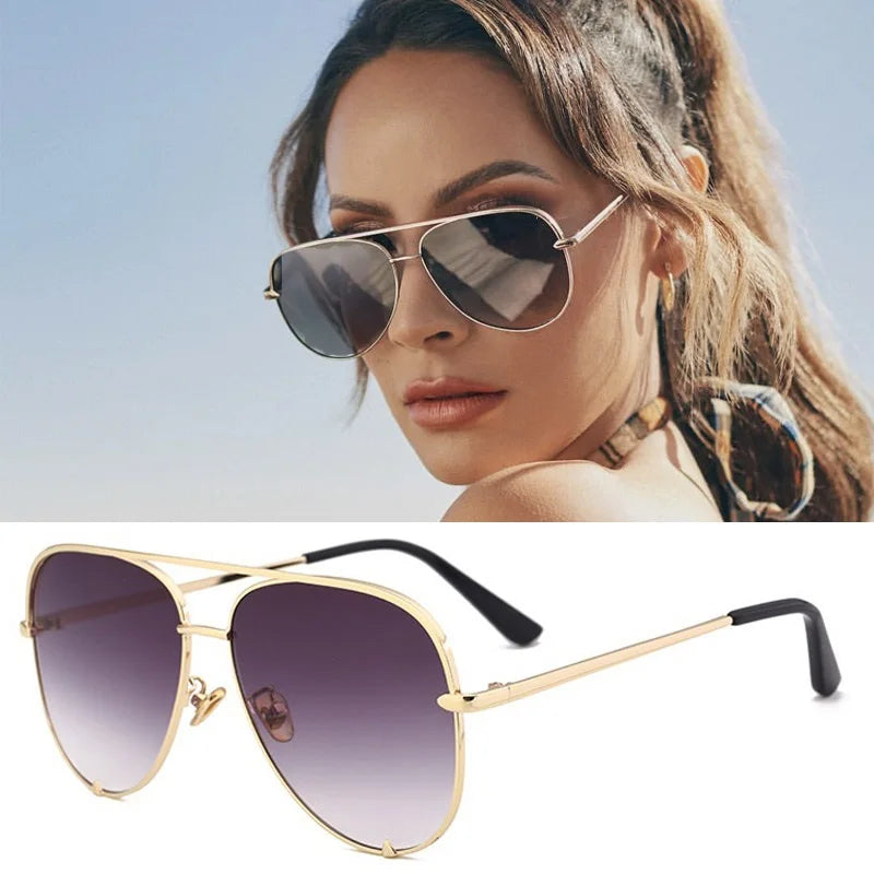 2026 Pilot Aviation Sunglasses Women Shades Retro Classic Gradient Sun Glasses Female Male Luxury Brand Designer Lunette