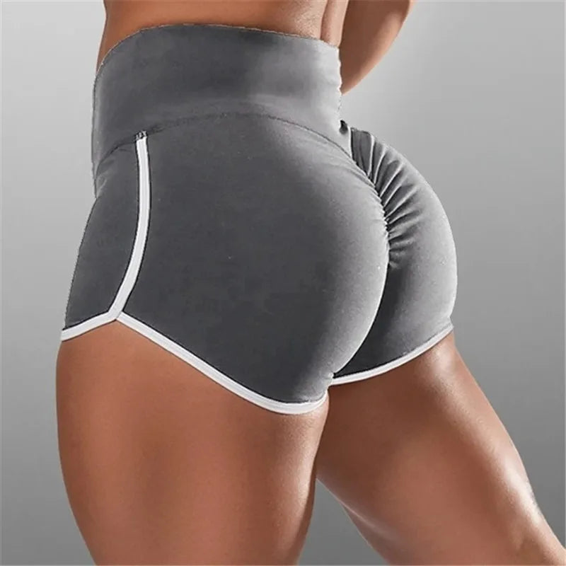 Women's Slim Yoga Shorts – Low Waist Stretch