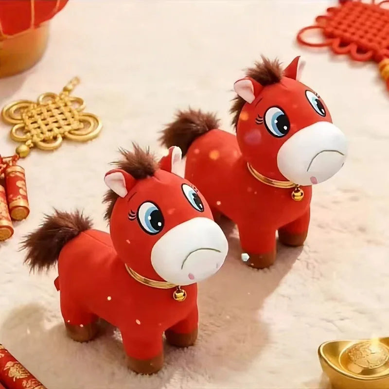 2026 Popular Pony Plush Toy Sad Horse Plush Doll Exclusive Resonance For Working People Horse Doll Stuffed Toy New Year Gift