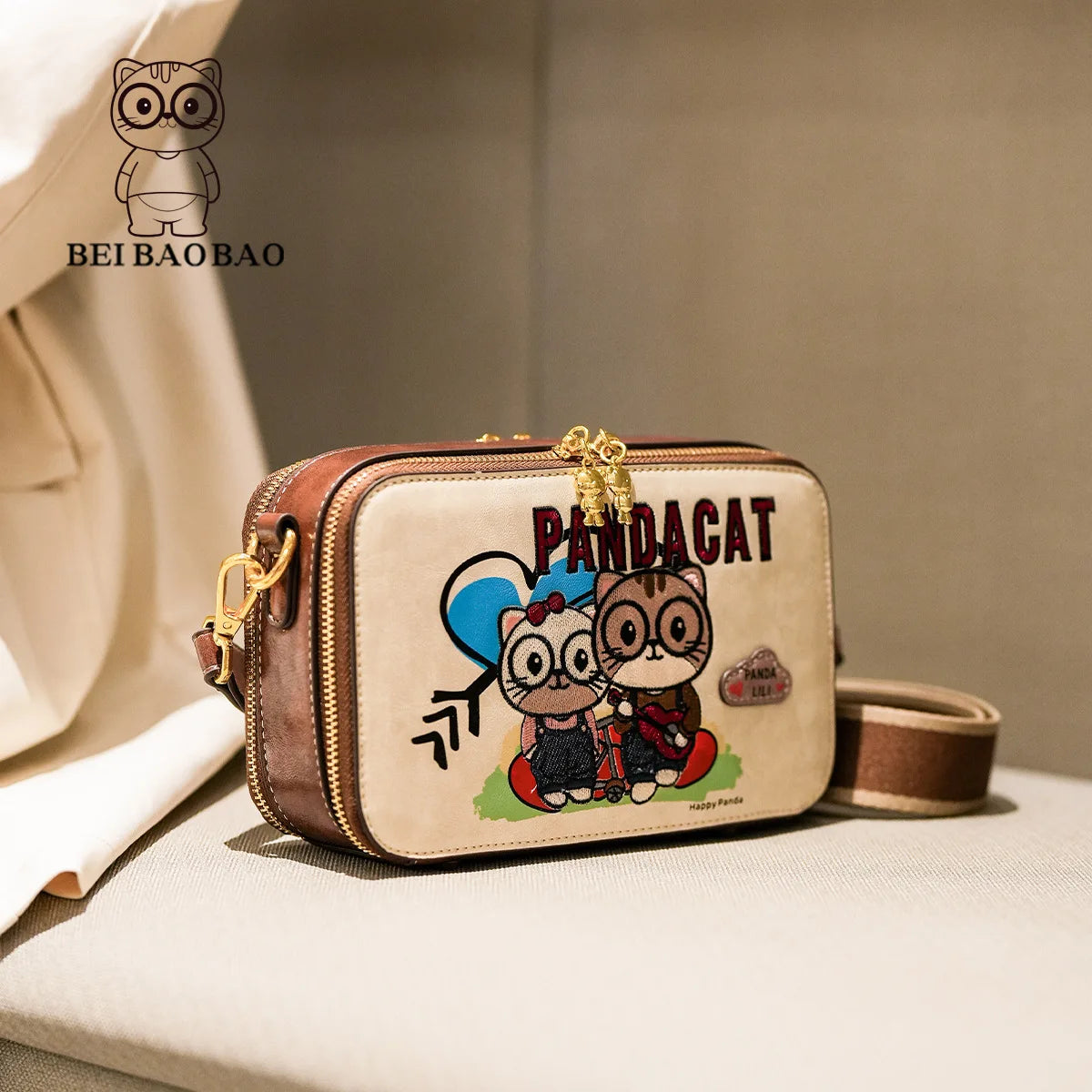 Sac Bandoulière Cuir Femme - Élégant & Compact