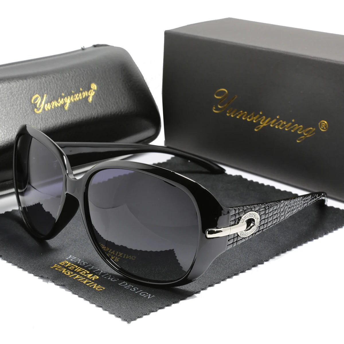Polarized Women's Sunglasses Brand Designer Sun Glasses Fashion Classic Big Frame Glass Female Vintage Oculos De Sol
