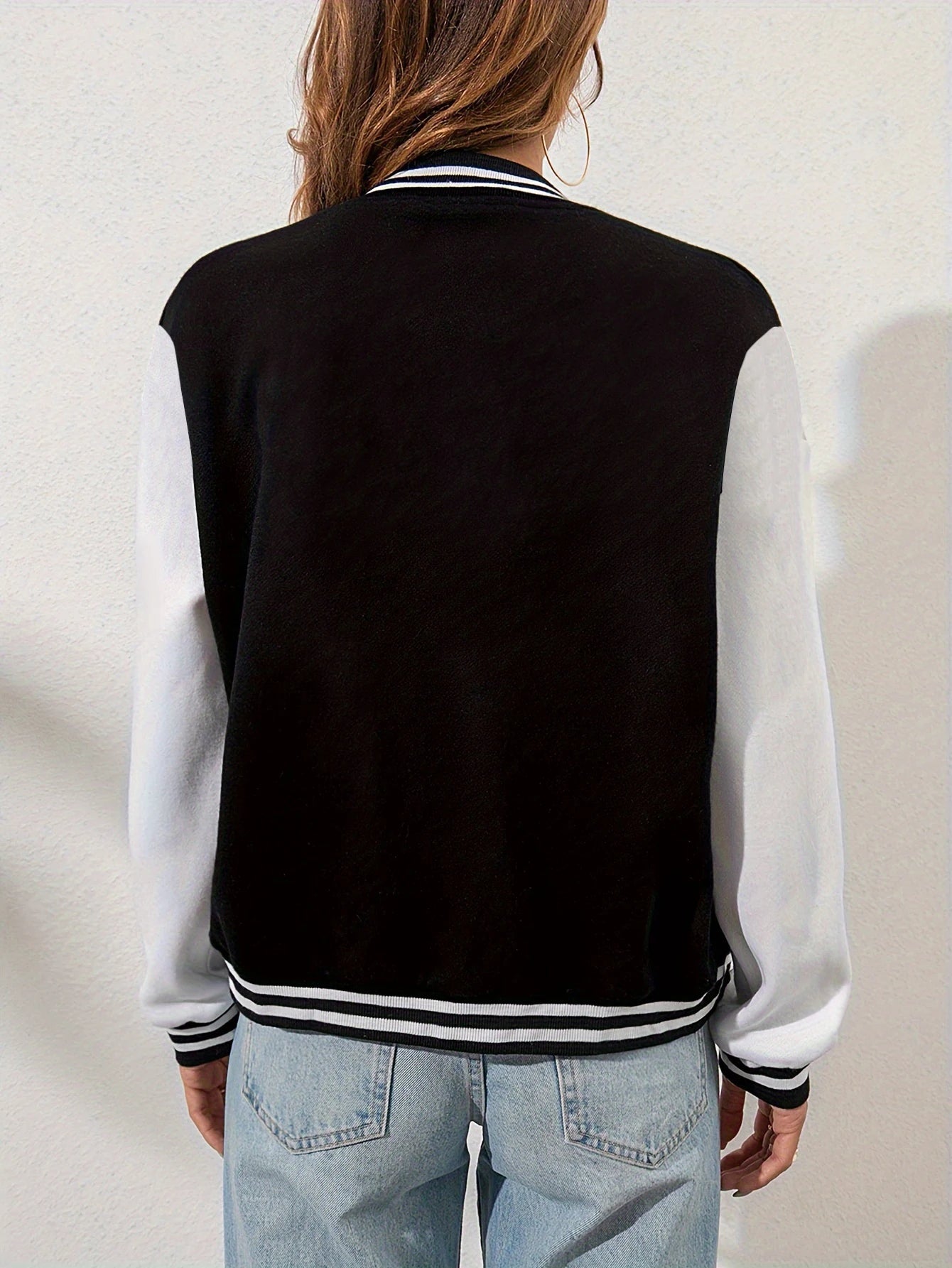New York Art Letter 23 Printed Plus Size Women Jacket Harajuku Fleece Baseball Jersey Button Streetwear Vintage Loose Clothing