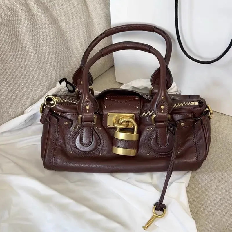 Sac Crossbody Vintage à Rivets – Cuir PU Femme