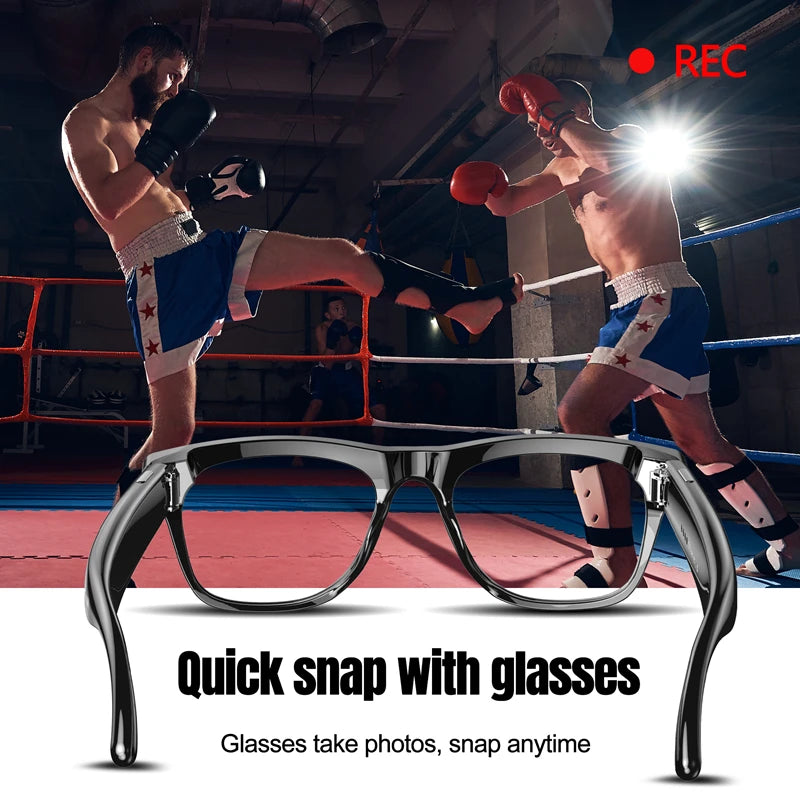 Lunettes Intelligentes AI 4K - Caméra, Traduction & Bluetooth