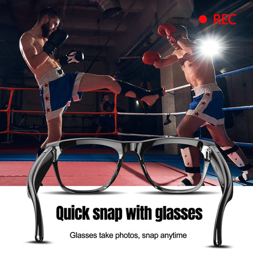 4K AI Smart Glasses - Camera, Translation & Bluetooth