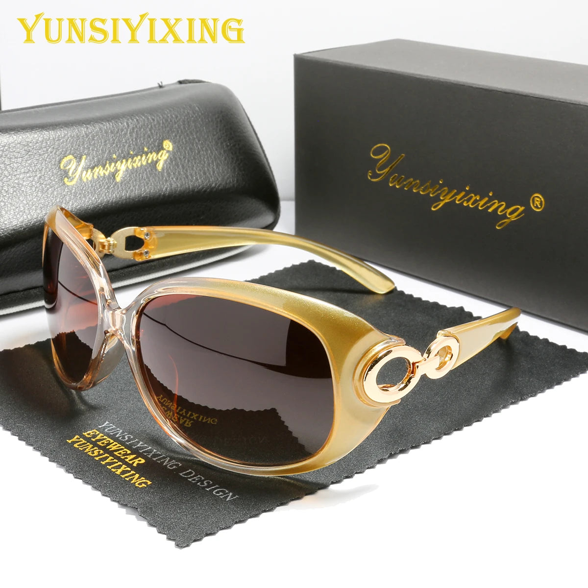 Lunettes de soleil polarisées pour femme – style papillon miroir UV400