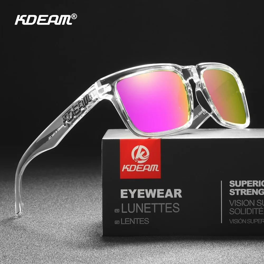 New Arrivals Lifestyle Polarized Sunglasses Square Men's Glasses UV400 Protection With Box