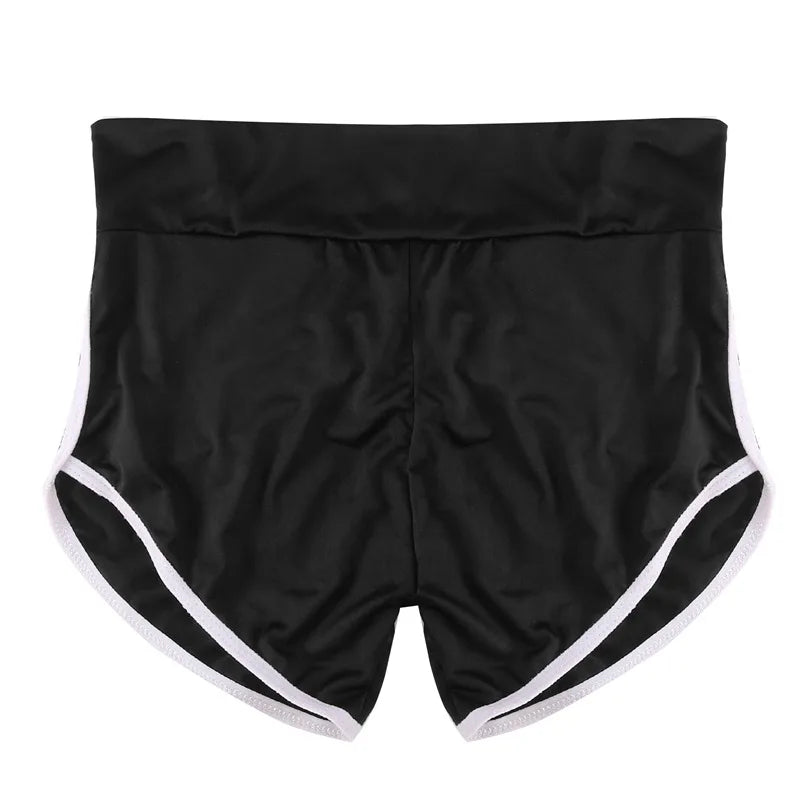 Women's Slim Yoga Shorts – Low Waist Stretch